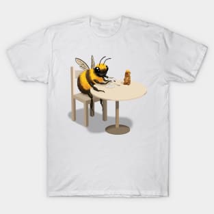 Bee Drinking Tea T-Shirt